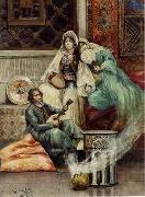 Arab or Arabic people and life. Orientalism oil paintings 617 unknow artist